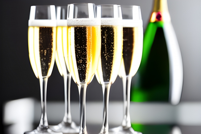 スパークリングワインのグラスが普通のワイングラスに比べて細長いのはなぜ?