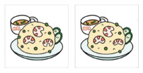チャーハンのイラスト間違い探し