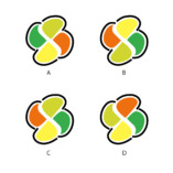 高齢運転者標識のどれか１つが正解だよ 図形クイズ