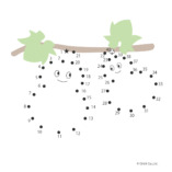 点つなぎ　瓜のイラスト