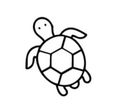 ウミガメのスープ　かめのイラスト