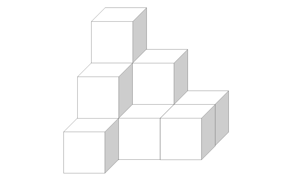 積み木はいくつある？ 問題　1-3