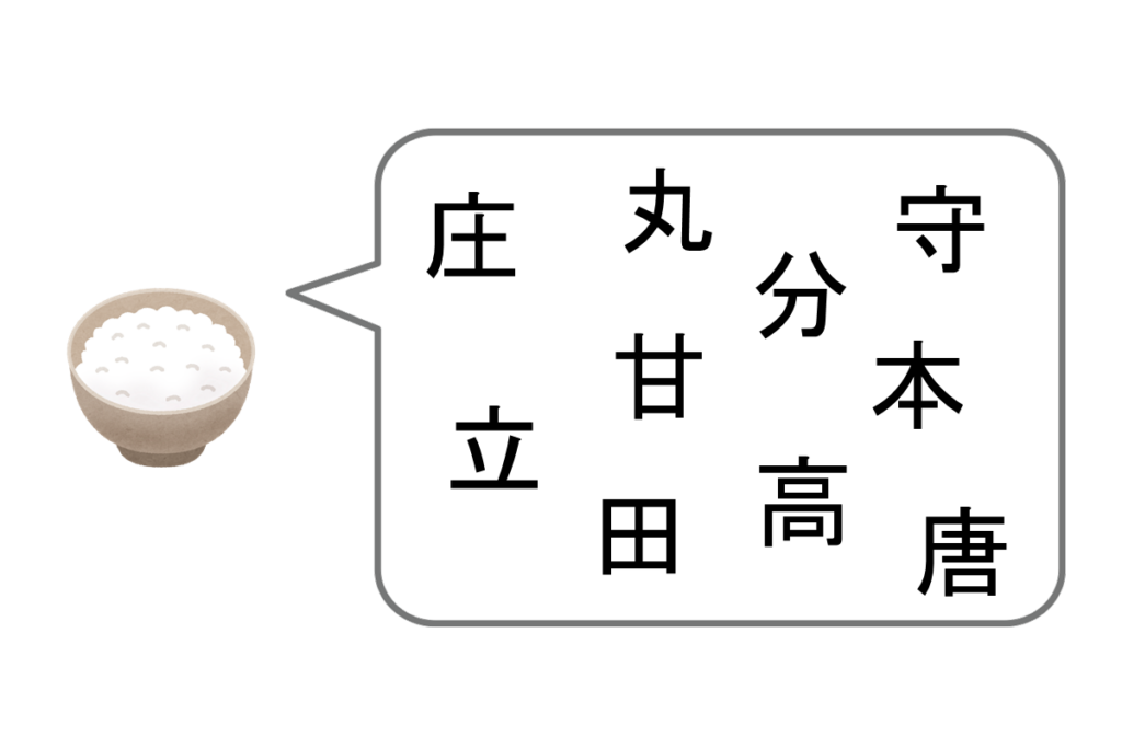 『米』と仲が良い漢字は？　問題