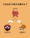 謎解き　甘～いおやつでほっと一息　問題