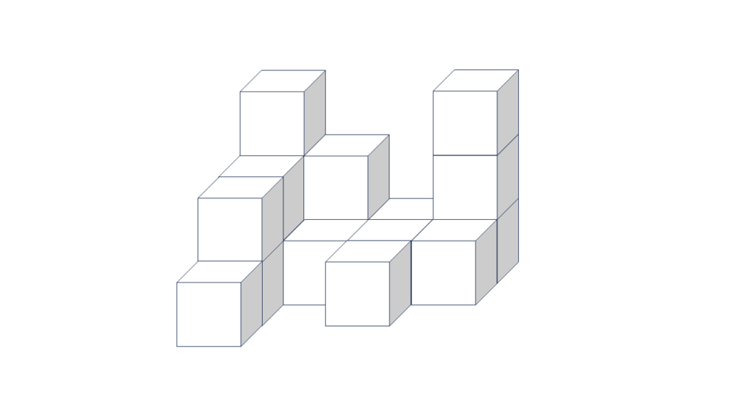 積み木はいくつある? 問題 3-1