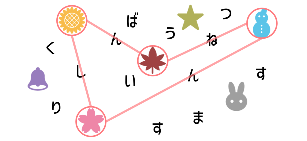謎解きの作り方　線結び　例題　解説3