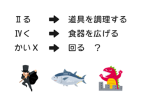 謎解き　ローマ数字と動詞の謎